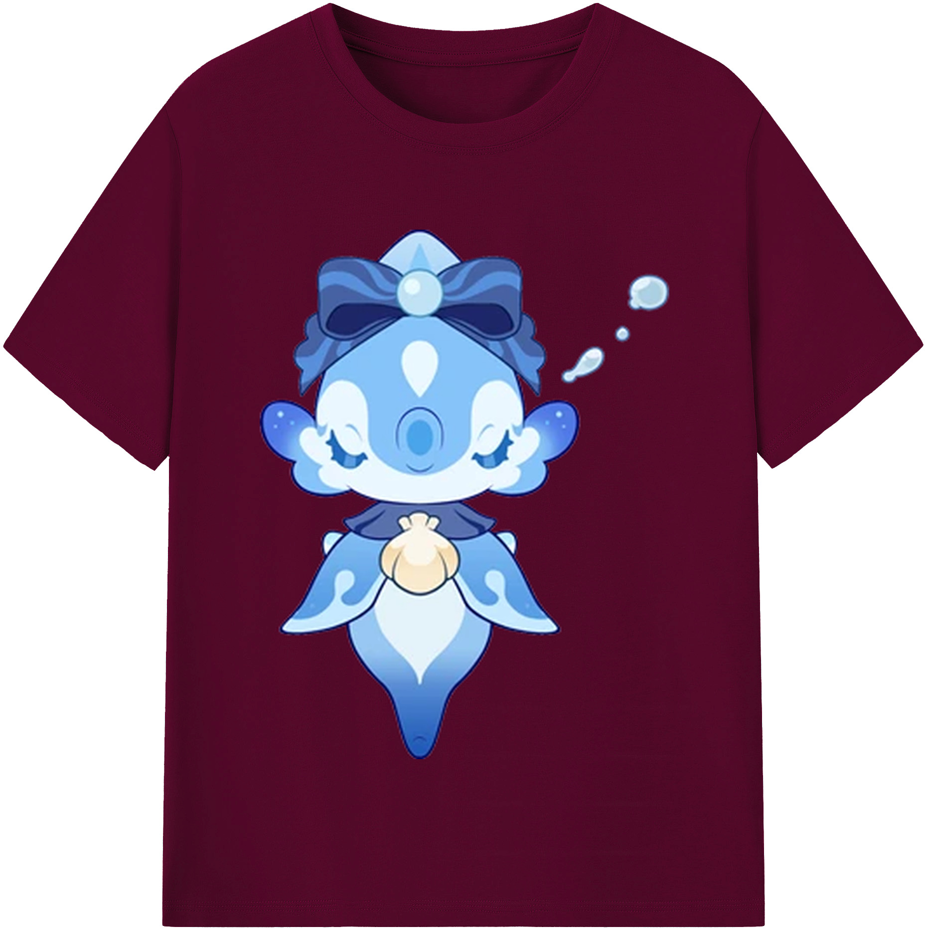 げんし神 フリーナ genshin Furina レディースカジュアルプリントTシャツ（綿100％）